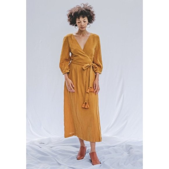 Voloshin Dresses & Skirts - SOLD - NWT Voloshin Louisa Gauze Wrap Dress - S